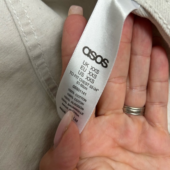 Cream denim jacket - Picture 4 of 5